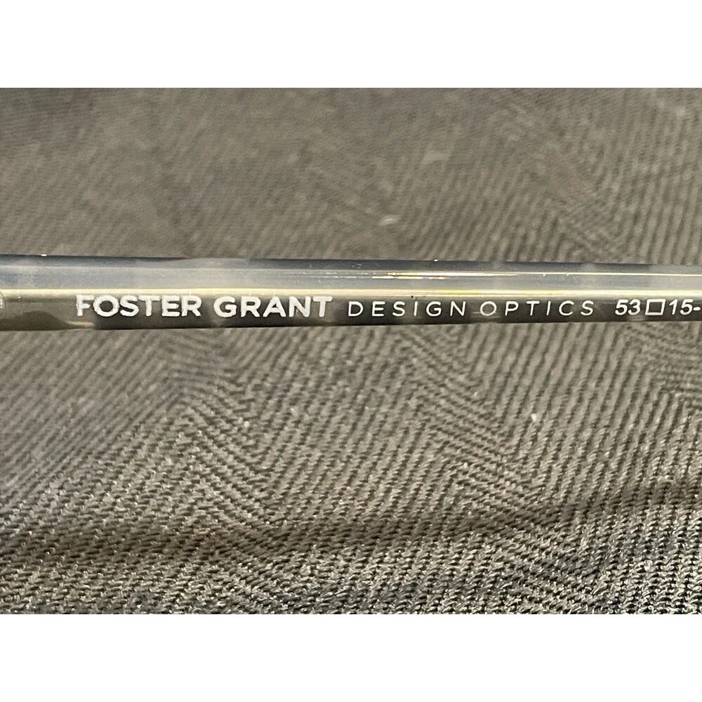 Foster Grant Reading Glasses 2.00 53-15-140 PD58.5mm Two Tone Black White 1507A